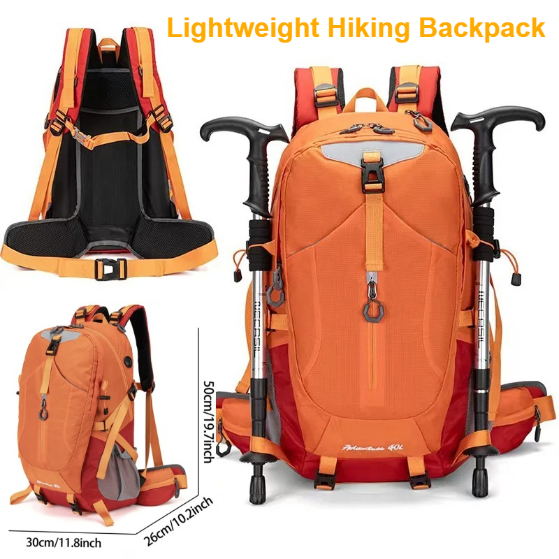 Cycling Commuter Backpack - Zaino Impermeabile da 40L per Escursionismo,