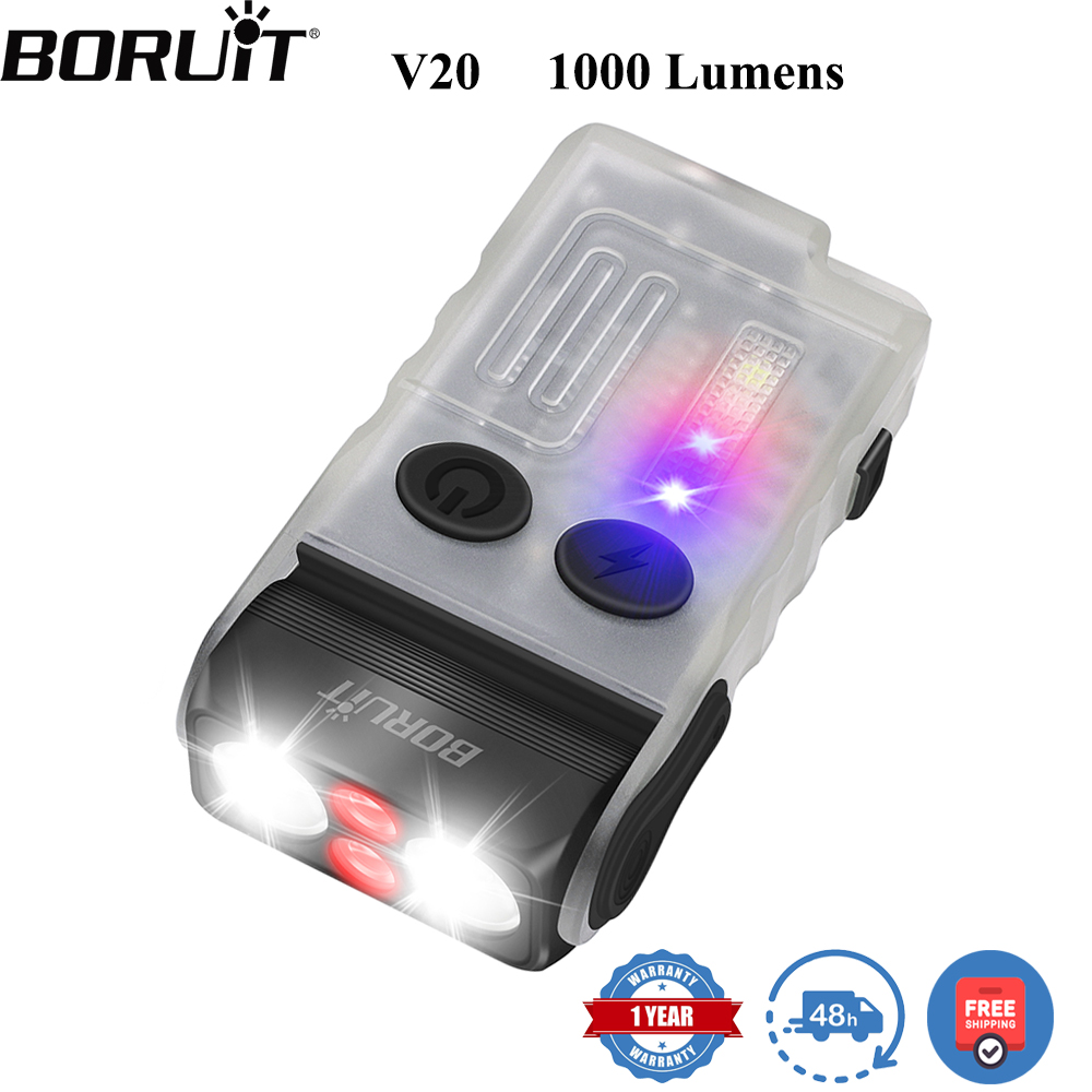 Cycling To Work - BORUiT V20 Torcia Portachiavi LED EDC