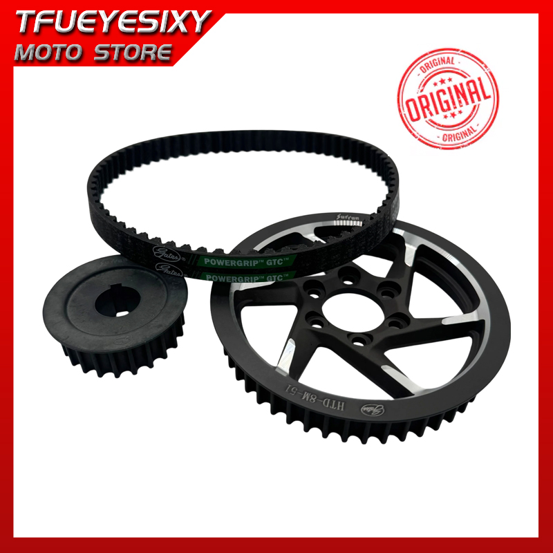 Bike Light Front Rear - TFUEYESIXY Kit Originale Cinghia di Trasmissione,