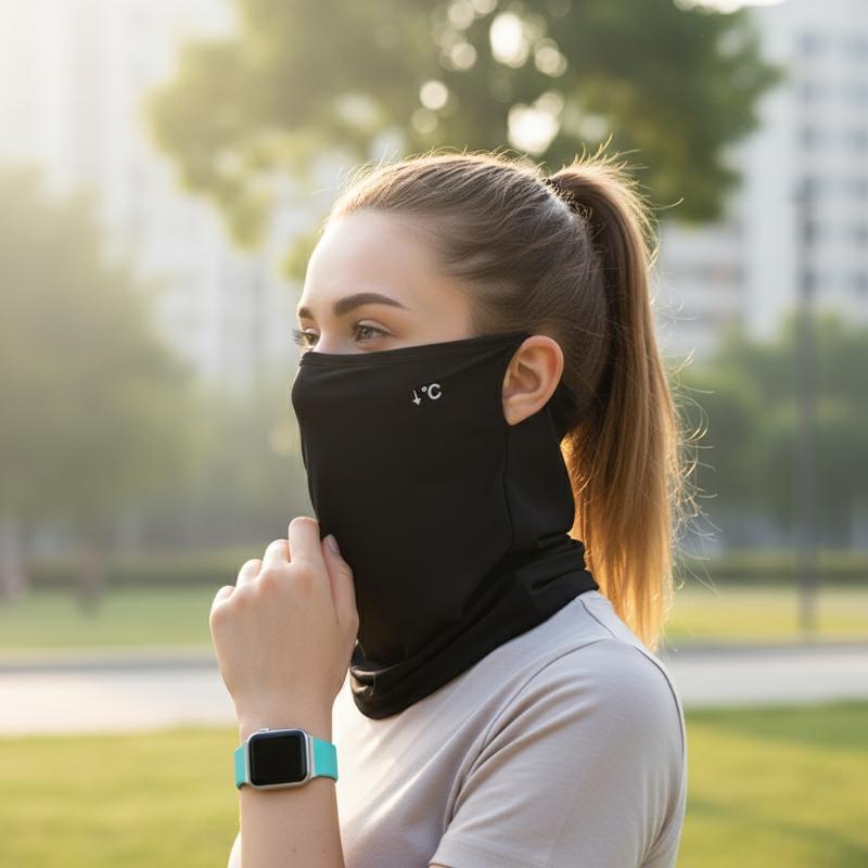 Cycling To Work - Maschera viso in seta ghiaccio con