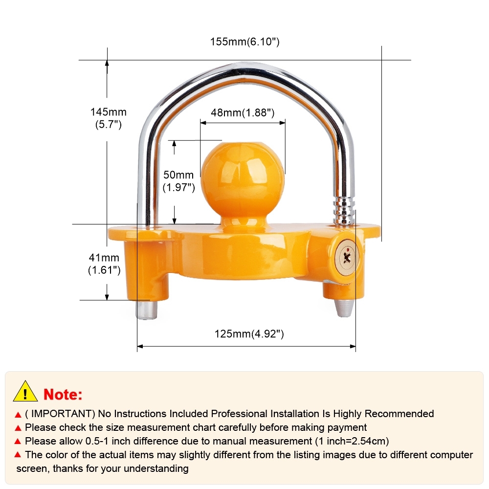 U-Bolt Trailer Ball Lock unive - U Lock Heavy Duty recensione e prezzo