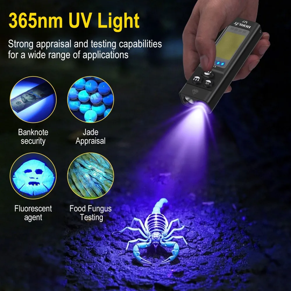 BORUiT U7 UV LED Torcia EDC 11 - Cycling To Work recensione e prezzo