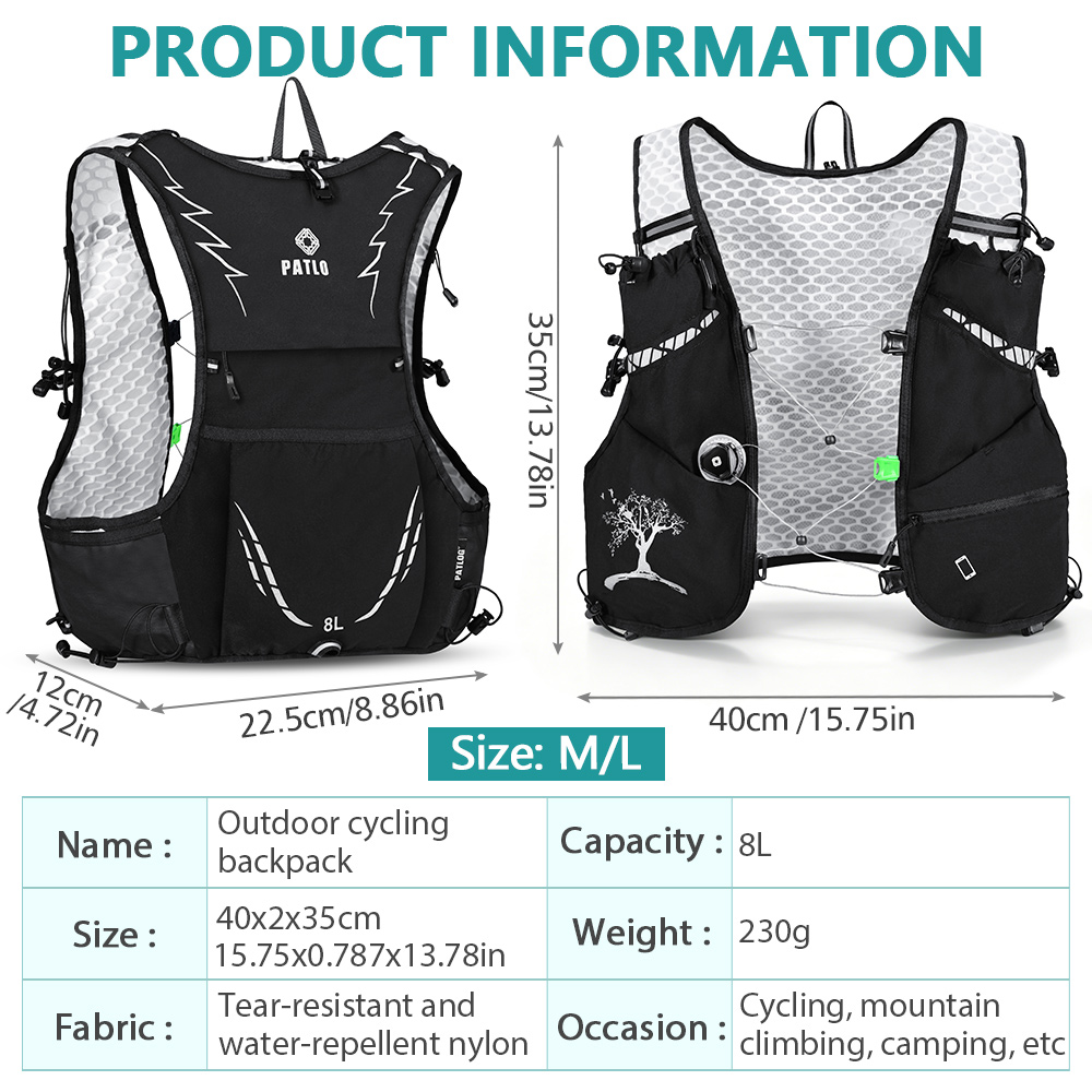 Zaino NEWBOLER 8L per Trail Ru - Cycling Commuter Backpack recensione e prezzo