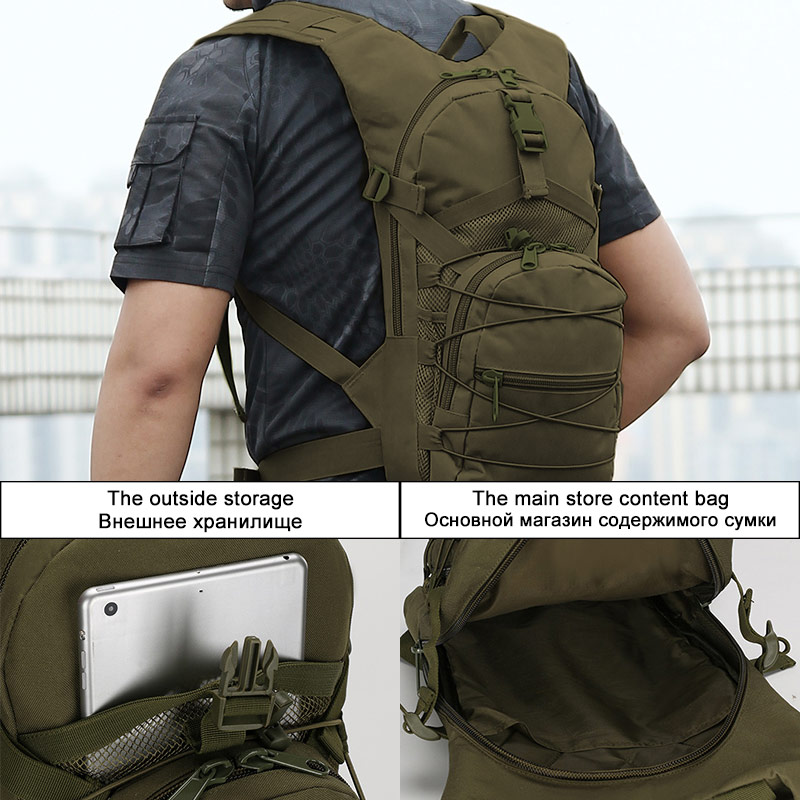 15L Molle zaino tattico 800D O - Cycling Commuter Backpack recensione e prezzo